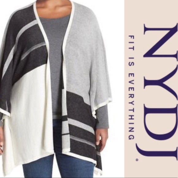 1 Left -2X NYDJ Plus Cashmere Blend Cardigan Shawl - Picture 4 of 5
